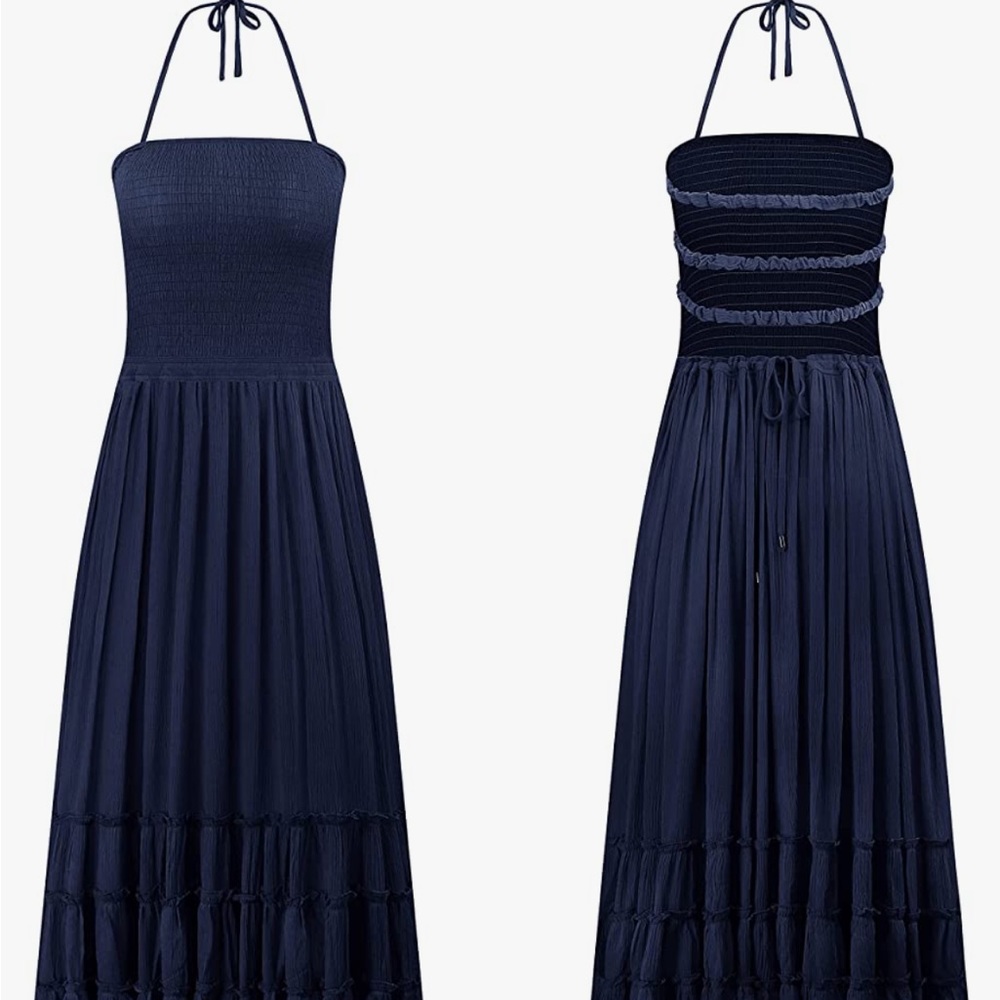 Gorgeous navy blue dress - Picture 4 of 5